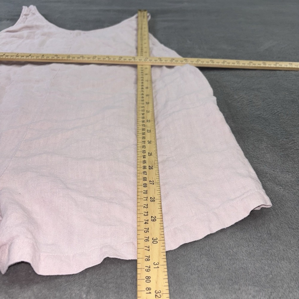 Beyond Nine Jumpsuit Womens M Pink Playsuit Romper 100% Linen Pocket Made in UK - Picture 8 of 14